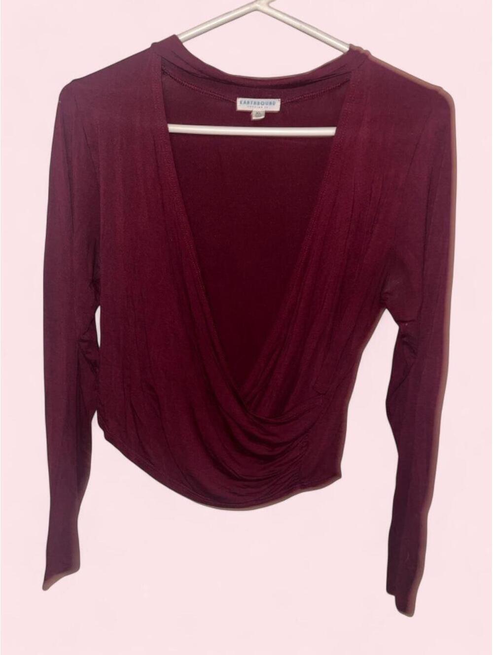 Earthbound Women's Burgundy and Red Shirt